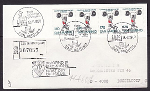 Сан-Марино, 1980, Тяжелая атлетика, Спорт, конверт СГ